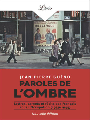 cover image of Paroles de l'ombre